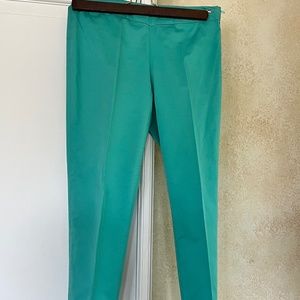 Escada turquoise cotton pants, rarely worn